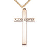 14kt Gold Filled extra large Catholic Altar Server cross necklace 2 5/8 inch by 1 3/8 inch on 24 inch chain by Bliss Manufacturing