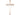 14kt Solid Gold Extra Large Lay Minister Cross Pendant, 2 5/8 x 1 3/8 inches, handcrafted in USA by Bliss Manufacturing