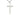 Sterling Silver Extra Large Eucharistic Minister Cross Necklace 2 5/8 x 1 3/8 with 24 inch chain by Bliss