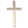 14kt Solid Gold Extra Large Lay Reader Cross Pendant 2 5/8 x 1 3/8 inches handcrafted by Bliss