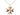 14kt Gold Filled Maltese Cross Necklace 3/4 x 5/8 inch pendant with 18 inch curb chain by Bliss