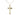 14kt Gold Filled Lite Curb Chain Cross Necklace 1 1/8 inch with 18 inch chain by Bliss