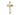 14kt solid gold cross pendant 1-1/8 inch by 1/2 inch with lite curb chain design handcrafted by Bliss USA