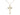 14kt Gold Filled medium cross necklace pendant 1x1/2 with 18 inch curb chain handmade by Bliss USA