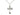Sterling Silver Medium Cross Necklace 1 inch by five eighths inch pendant with 18 inch curb chain handmade by Bliss Manufacturing USA