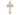 14kt Solid Gold Cross Pendant 1 and 1/8 inch by 5/8 inch medium size handcrafted by Bliss Manufacturing