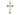 14kt Solid Gold Catholic Cross Pendant 1 1/8 inch medium size Bliss USA handcrafted