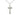 Sterling silver medium cross necklace pendant 1 1/8 x 1/2 inch with 18 inch chain handcrafted by Bliss