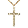 14kt Gold Filled Large Cross Necklace 1 5/8 x 1 with 24 inch chain by Bliss Manufacturing USA