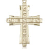 14kt Solid Gold Large Jesus Christus Cross Pendant 1 3/8 x 1 handcrafted by Bliss Manufacturing USA
