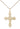 14kt Gold Filled Cross Necklace 7/8 x 5/8 inches with 18 inch curb chain handcrafted by Bliss Manufacturing