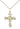 14kt gold filled cross necklace with 0.875 inch pendant and 18 inch lite curb chain by Bliss