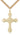 14kt Gold Filled Large Cross Necklace 1 1/4 x 7/8 inches with 24 inch heavy curb chain by Bliss Manufacturing
