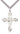 Stainless steel large heavy curb chain necklace 1 1/4 x 7/8 pendant with 24 inch chain USA made