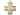 14kt Solid Gold Light and Life Cross Pendant Large 1 3/8 x 1 1/4 by Bliss