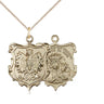 14kt gold filled Our Lady of Czestochowa medal necklace 1 x 3/4 inch pendant 18 inch chain Bliss