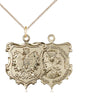 14kt Gold Filled Our Lady of Czestochowa Medal Necklace with 18 inch chain, handcrafted by Bliss Manufacturing