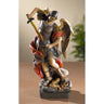 8.5 inch hand-painted resin St. Michael the Archangel statue with sword and shield by RosaryCard