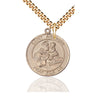14kt gold filled St. Anthony of Padua medal necklace 1 x 5/8 inch pendant with 24 inch chain by Bliss