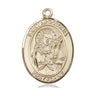 14kt Solid Gold St. Apollonia Patron Saint Medal Pendant 1 x 3/4 inch Handcrafted by Bliss USA