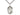 Sterling silver St. Augustine patron saint medal necklace with 24-inch chain, handcrafted by Bliss