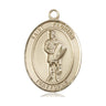 14kt Solid Gold St. Florian Medal Pendant 1 inch by 3/4 inch handcrafted by Bliss Manufacturing USA
