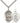 Sterling Silver St. George Patron Saint Medal Necklace 1x3/4 inch on 24 inch chain by Bliss Manufacturing