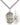 Sterling Silver St. George Patron Saint Medal Necklace with 24 inch chain, handcrafted by Bliss Manufacturing USA
