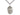Medium Sterling Silver St. George Patron Saint Medal Necklace 1 x 3/4 on 24 Inch Chain by Bliss