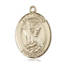 14kt Solid Gold St. Helen Catholic Medal Pendant 1 inch by three quarters inch by Bliss Manufacturing