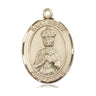 14kt Solid Gold St. Henry II Medal Pendant 1 inch x 3/4 inch Handcrafted by Bliss