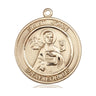 14kt Solid Gold St. John the Apostle patron saint medal pendant by Bliss Manufacturing