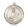 14kt solid gold St. Jude Thaddeus medal pendant 1 inch by 5/8 inch handcrafted by Bliss Manufacturing