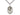 Sterling Silver St. Margaret Mary Alacoque Sacred Heart devotion medal pendant necklace 1x3/4 inch with 24 inch chain by Bliss