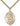 14kt Gold Filled St. Michael Paratrooper Medal Necklace 1 inch by 3/4 inch with 24 inch Curb Chain by Bliss
