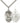 Sterling Silver St. Michael the Archangel Army Medal Necklace 1 x 3/4 inch on 24 inch Curb Chain by Bliss