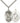 Sterling Silver St. Michael Paratrooper Medal Necklace 1 inch by 3/4 inch with 24 inch Curb Chain by Bliss