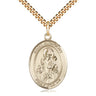 14kt Gold Filled St. Nicholas Medal Necklace 1x3/4 inches with 24-inch chain by Bliss