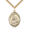 14kt Gold Filled Our Lady of Loretto Medal Necklace 1 x 3/4 inch on 24 inch chain by Bliss Manufacturing