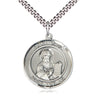 Sterling Silver St. Paul the Apostle Medal Necklace 1 inch by 5/8 inch with 24 inch chain by Bliss USA