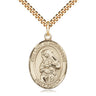 14kt Gold Filled Medium Our Lady of Providence Medal Necklace 1 x 3/4 inches on 24 inch chain by Bliss