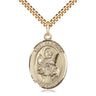 Gold Filled St. Raymond Nonnatus Patron Saint Medal Necklace 1 x 3/4 inch with 24 inch Chain by Bliss