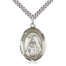 Sterling Silver St. Teresa of Avila Patron Saint Medal Necklace 1 x 3/4 inch with 24 inch Chain by Bliss