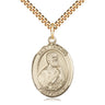 14kt Gold Filled St. Thomas the Apostle Patron Saint Medal Necklace 1 x 3/4 with 24 inch chain by Bliss