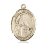 14kt solid gold St. Veronica patron saint medal pendant 1x3/4 inch by Bliss Manufacturing