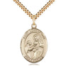 14kt gold filled St. John of God patron saint medal necklace with 24 inch chain by Bliss Manufacturing