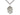 Sterling silver Angel de la Guarda pendant necklace 1 x 3/4 inch medium with 24 inch curb chain by Bliss Manufacturing USA