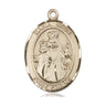 14kt Solid Gold Maria Stein Medal Pendant 1 inch by 3/4 inch medium size handcrafted by Bliss Manufacturing USA