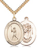 14kt Gold Filled St. Christopher patron saint medal necklace with 24 inch chain by Bliss Manufacturing
