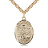 14kt Gold Filled St. Germaine Cousin patron saint medal necklace with 24 inch chain by Bliss Manufacturing